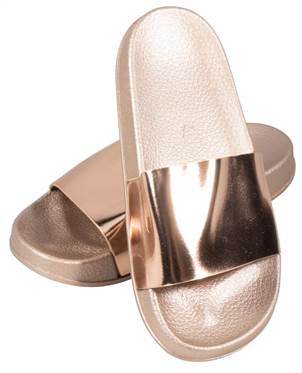Slippers - Dame - Guld