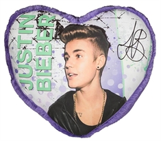 Pyntepude - Justin Bieber - Med Justin Bieber og plys kanter